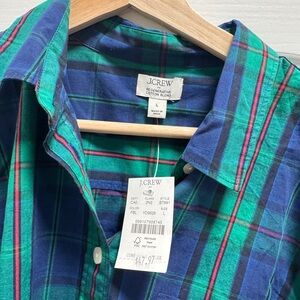 J. Crew Men's Vibrant Plaid Shirt